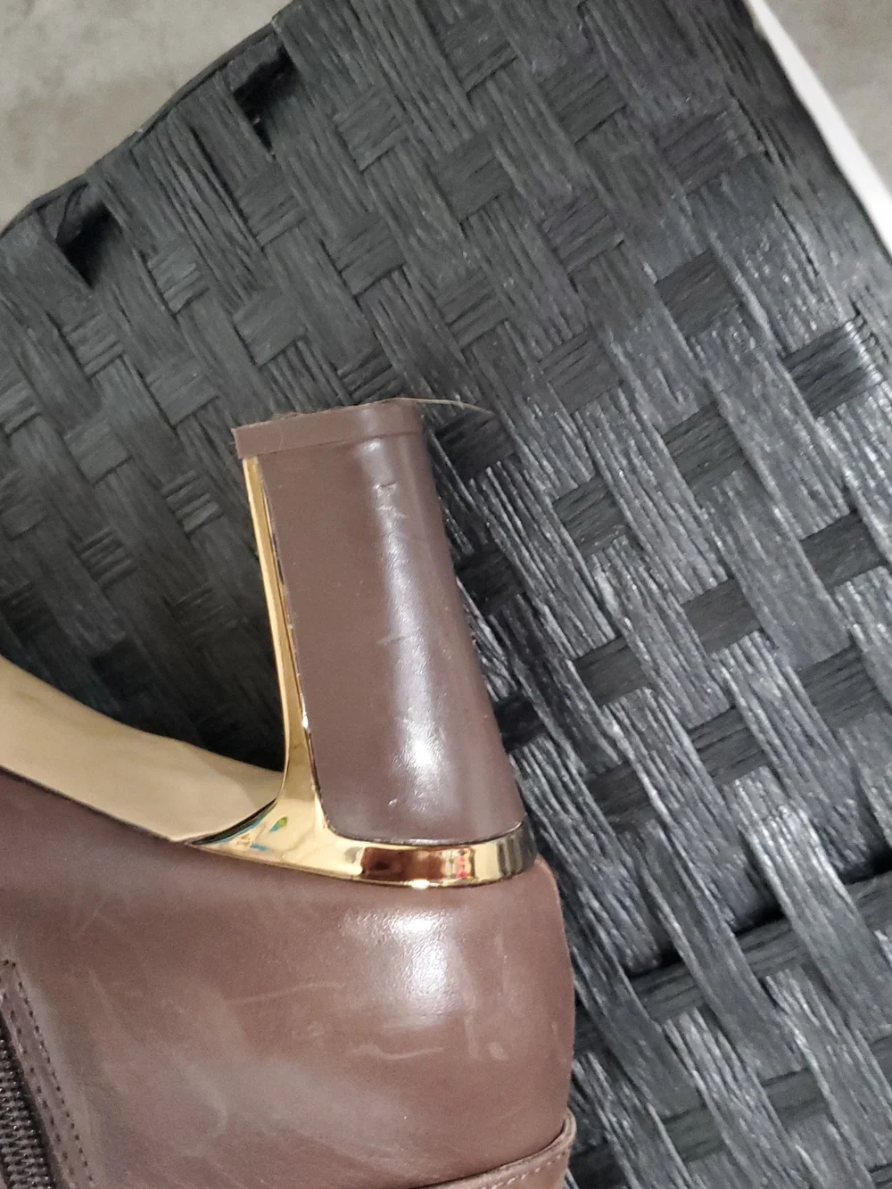 Anne Klien Brown Knee-High Leather Women’s Riding Boots